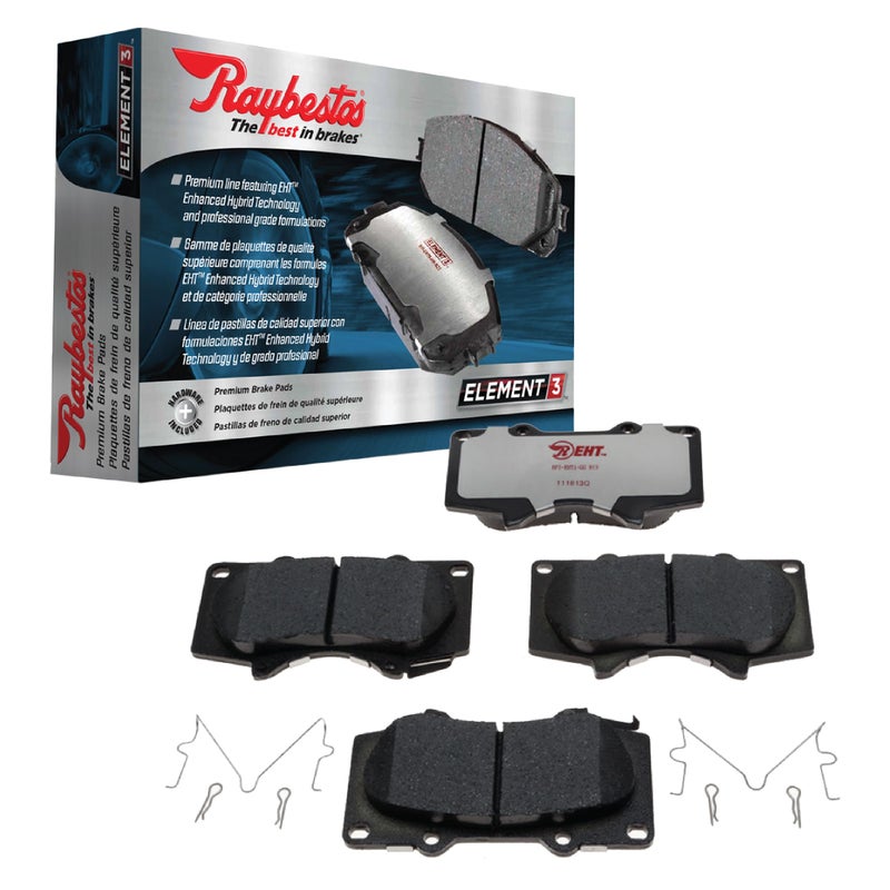 Raybestos Element3 EHT Automotive Replacement Front Brake Pad for Selected Buick (LaCrosse, Regal), Chevrolet (Equinox, Impala, Malibu), GMC (Terrain) Model Years (EHT1421H) - Image 1